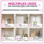 Barral Soporte Cortina de Baño Extensible Max 150cm Aprox - Imagen 8