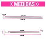 Barral Extensible Cortina de Baño de Max 200cm Aprox - Imagen 2