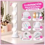 Luz Led Tocador 4 Focos USB Maquillaje Fotos Videos Portátil - Imagen 4