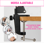 Lámpara Media Luna Led Articulada Con Morsa Ajustable 360° - Image 4