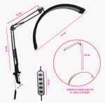 Lámpara Media Luna Led Articulada Con Morsa Ajustable 360° - Image 2