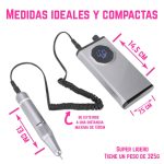 Torno Nail Drill Inalámbrico Portátil Para Manos y Pies - Image 2