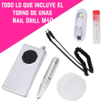 Torno Nail Drill Inalámbrico Portátil Para Manos y Pies - Image 8