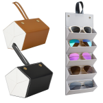 Estuche Porta Lentes para 5 Gafas y Anteojos de Viaje
