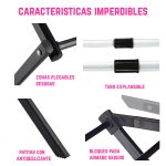 Tender de Ropa de 3 Niveles Plegable Portátil - Image 2