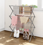 Tender de Ropa de 3 Niveles Plegable Portátil