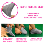 Cubre Zapatos Para Lluvia de Silicona Impermeables y Antideslizantes - Image 5