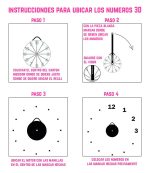 Reloj 3D de Pared Análogo Flotante Diseño Minimalista - Image 5