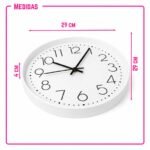 Reloj de Pared Minimalista Silencioso 29cm - Imagen 2