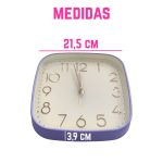 Reloj de Pared Minimalista Cuadrado Colores 21,5 cm - Image 4
