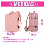 Mochila Para Viajes Con Bolsillo Para Notebook y Bolsillo Extensible Premium - Image 2