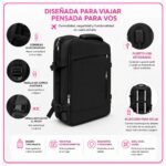 Mochila Para Viajes Con Bolsillo Para Notebook y Bolsillo Extensible - Imagen 5