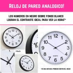 Reloj De Pared Silencioso Redondo Aguja Continua Moderno Clásico - Image 6