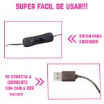 Árbol Artificial de Álamo Temblón Con Luces Led USB 180cm - Image 4