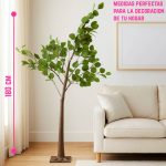 Árbol Artificial de Álamo Temblón Con Luces Led USB 180cm - Image 2
