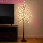 Ramas de Árbol de Cerezo Artificial con Luces Led USB 155cm - Image 2