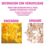 Árbol Artificial de Flores de Cerezo Llorón Con Luces Led USB 170 - Image 3