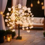 Árbol Artificial de Flores de Cerezo Llorón Con Luces Led USB 170 - Image 7