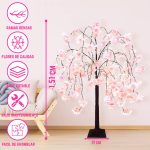 Árbol de Flores Cerezo Lloron Artificiales con Luces Led USB 150cm - Image 2