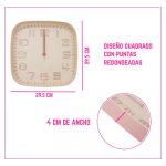Reloj De Pared Cuadrado Analógico Vintage - Image 2