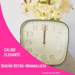 Reloj De Pared Cuadrado Analógico Vintage - Image 3