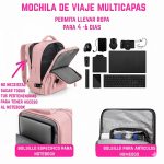 Mochila de Viaje Extensible Multifuncional con Bolsillo para Notebook Premium - Image 3