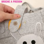 Cesto Organizador de Pañales de Fieltro Multiuso - Image 5