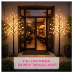 Ramas de Árbol de Cerezo Artificial con Luces Led USB 155cm - Image 10