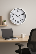 Reloj De Pared Silencioso Redondo Aguja Continua Moderno Clásico