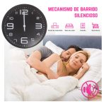 Reloj de Pared Circular Grande Silencioso Decorativo Moderno - Image 2