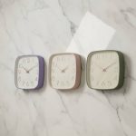 Reloj de Pared Moderno Cuadrado 29,5cm Colores Suaves