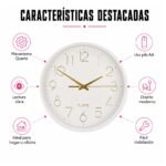 Reloj de Pared Redondo Silencioso 24,5 cm - Imagen 3