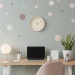 Reloj de Pared Vintage 21,5cm Fondo Crema Números Dorados - Image 12