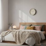 Reloj de Pared Vintage 21,5cm Fondo Crema Números Dorados - Image 8