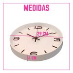 Reloj de Pared Redondo 29 cm Blanco - Image 3