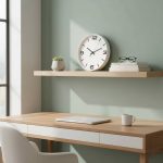 Reloj de Pared Redondo 29 cm Blanco - Image 9