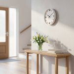 Reloj de Pared Redondo 29 cm Blanco - Image 4