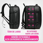 Mochila Viral de Viaje Extensible con Bolsillo para Notebook Calidad Premium - Image 3