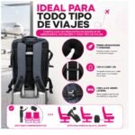 Mochila Viral de Viaje Extensible con Bolsillo para Notebook Calidad Premium - Imagen 6