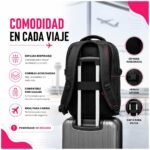 Mochila Viral de Viaje Extensible con Bolsillo para Notebook Calidad Premium - Imagen 5