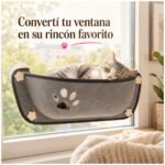 Cucha Cama Para Gatos de Ventana Flotante - Imagen 8