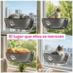 Cucha Cama Para Gatos de Ventana Flotante - Imagen 9