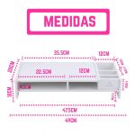 Base para Monitor de Computadora con Compartimentos Material Foam - Image 3