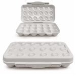 Huevera Plástica para 18 Huevos con Tapa con Cierre Seguro - Imagen 4