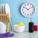 Reloj Pared Fondo Blanco Cocina Redondo Silencioso