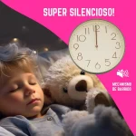 Reloj de Pared Vintage 21,5cm Fondo Crema Números Dorados - Image 6