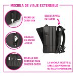 Mochila Viral de Viaje Extensible con Bolsillo para Notebook Calidad Premium - Image 5