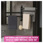 Toallero Giratorio 180° con 5 Barras Instalación Con Tornillos - Image 4