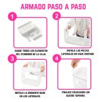 Organizador Estante Exhibidor de 2 Niveles Multifuncional Hogar para Armar - Image 4