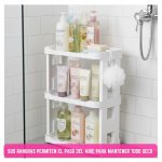 Organizador Estante Exhibidor de 3 Niveles Multifuncional Hogar para Armar - Image 5